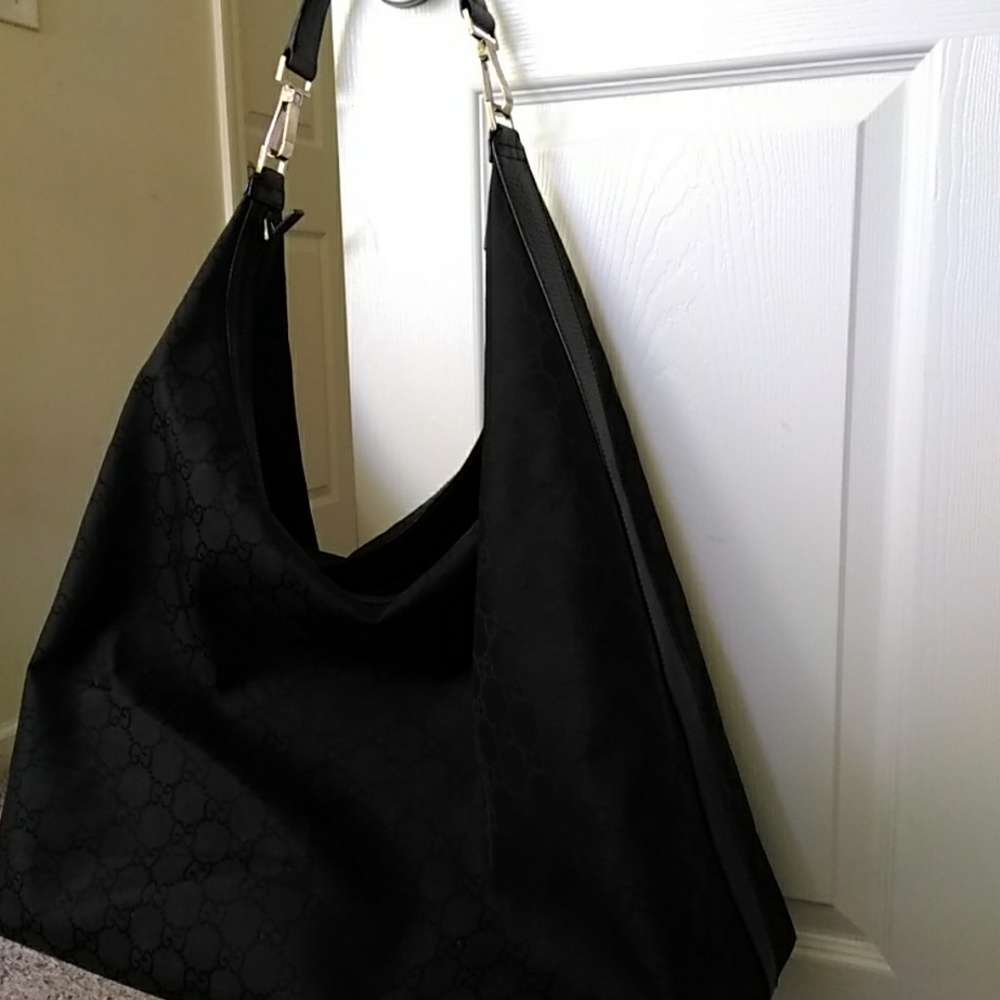 Gucci hobo style overnight bag